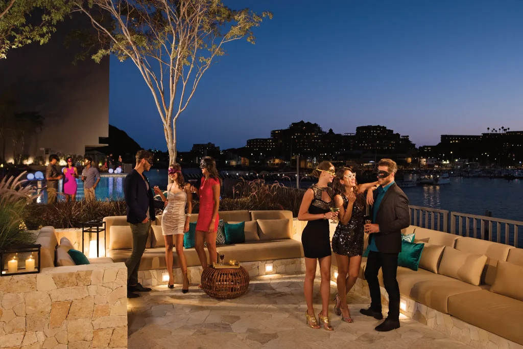 Masquerade party at the Wink Bar