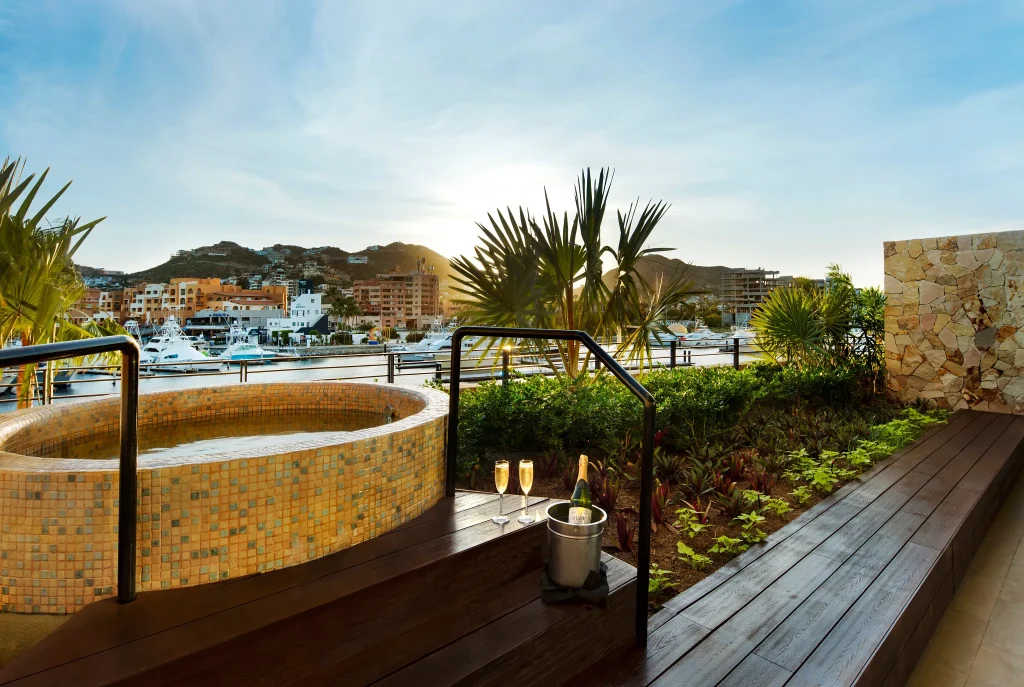 Master suite marina view terrace