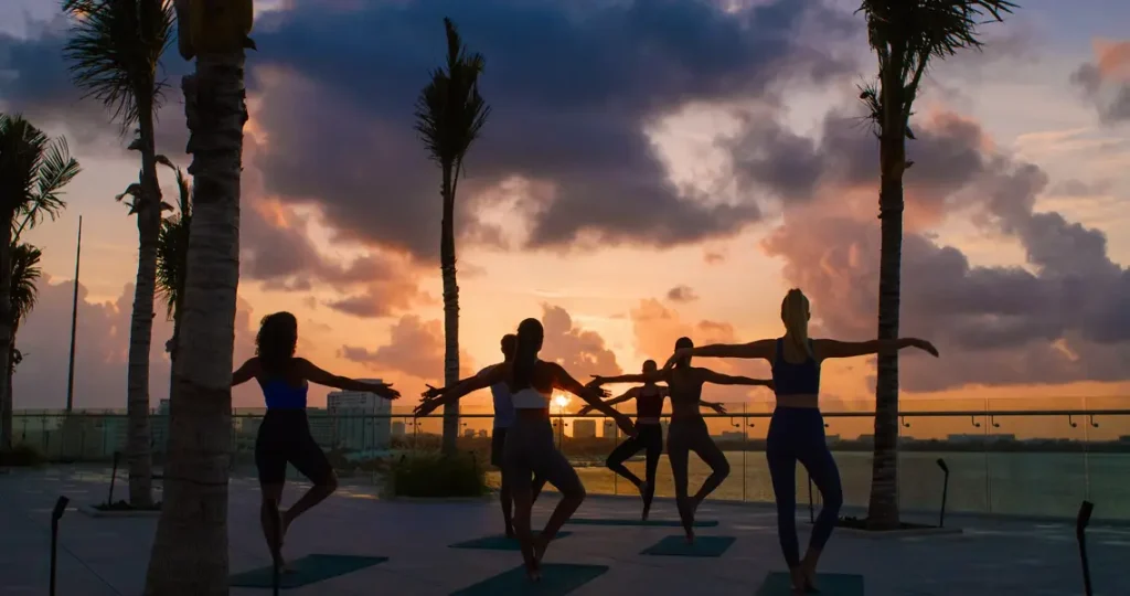 Yoga at sunrise