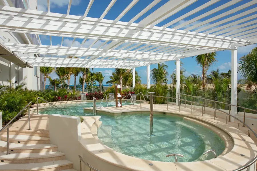 Hydrotherapy pool at the spa