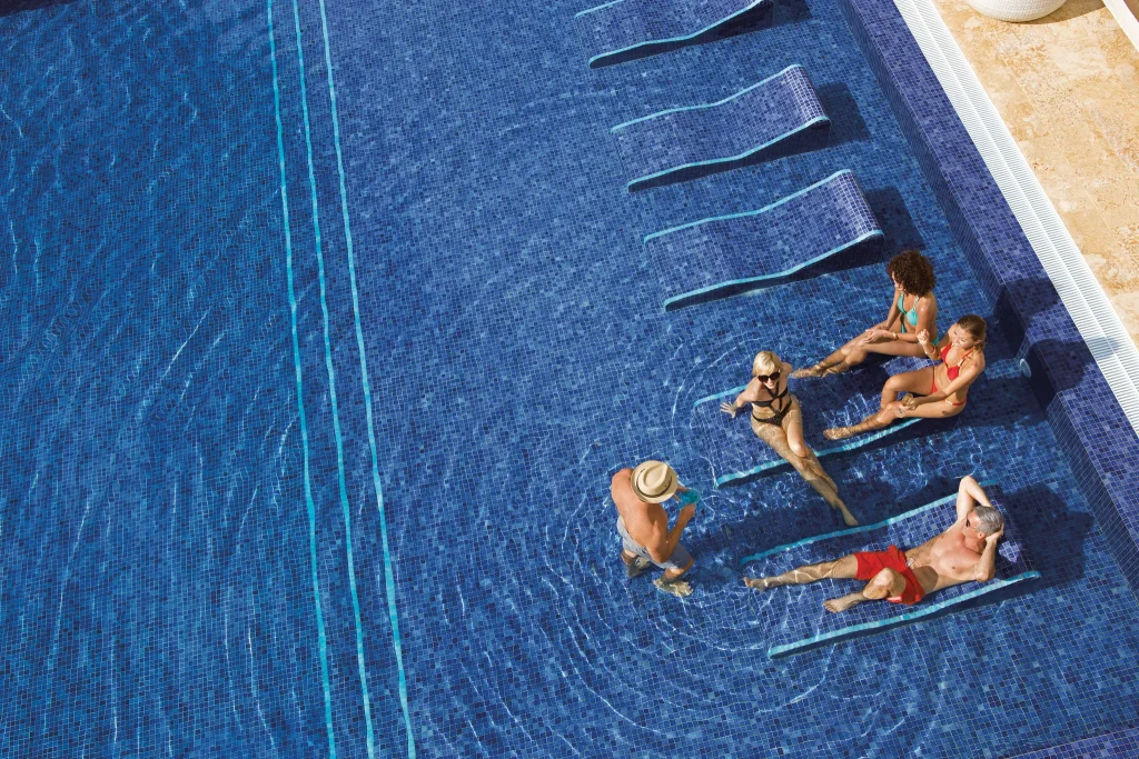 Birds-eye view of activities pool