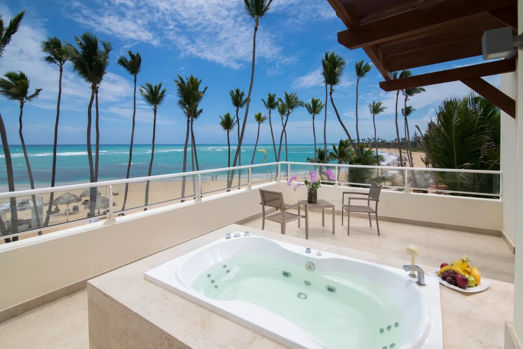 Master ocean front suite jacuzzi terrace