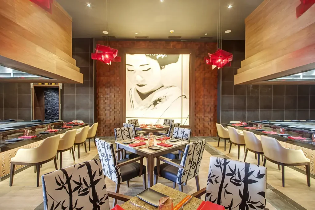 Zen asian style restaurant at Grand Lido