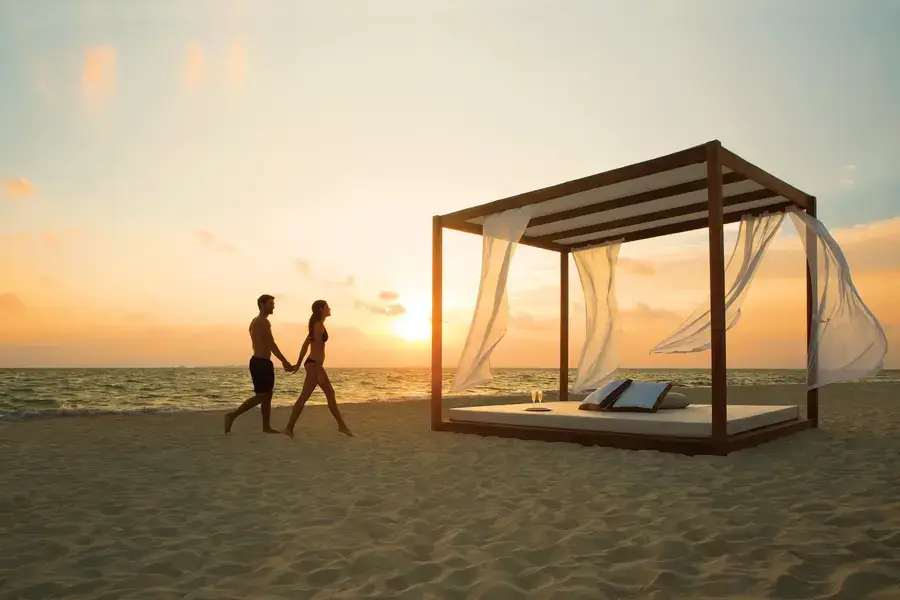 Interlude at a bali beach bed