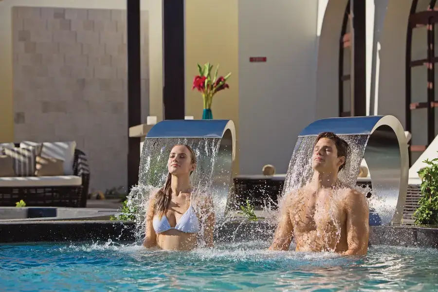 Hydrotherapy circuit at the spa
