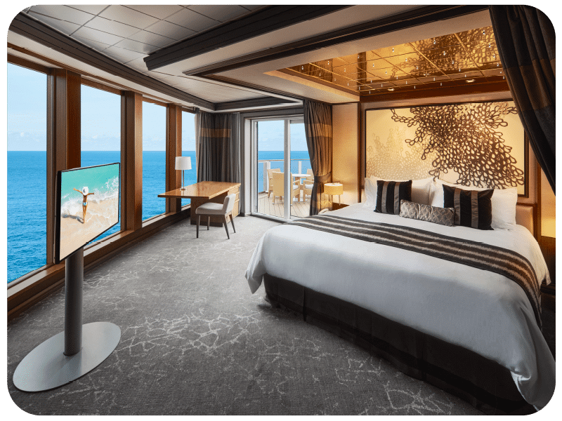 Luxurious room on ship