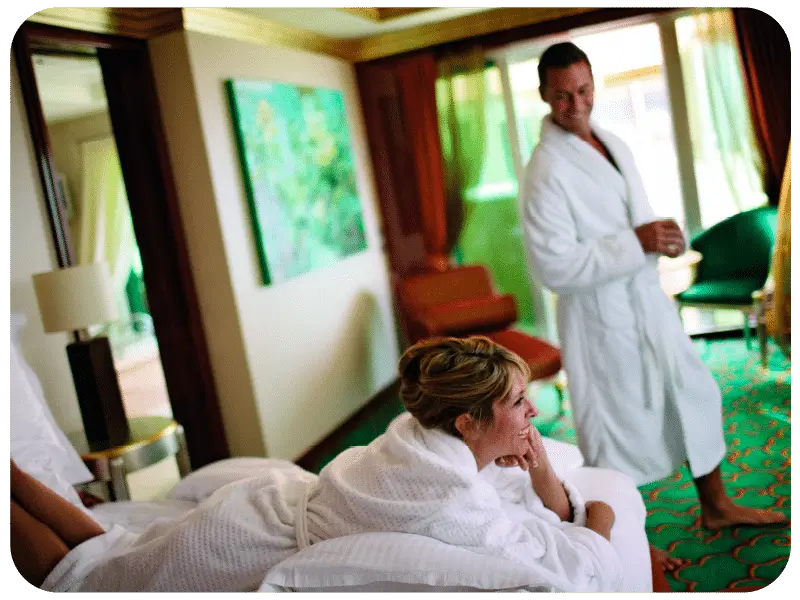 Couple in state room