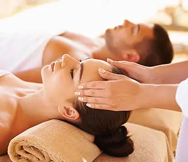 Couples massage at the spa