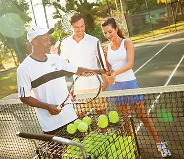 Complimentary tennis lessons