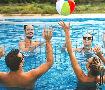 Pool volleyball