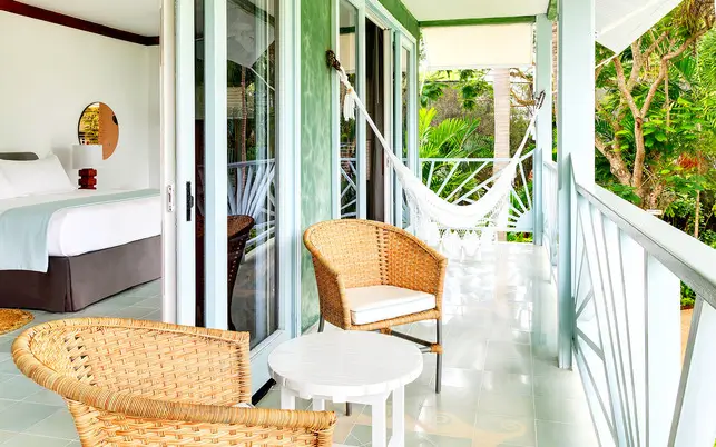 Garden view balcony