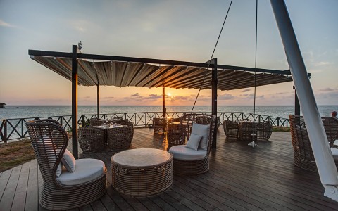 Ocean Point Bistro at Sunset