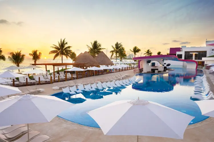 Sunset view of Temptation Pool